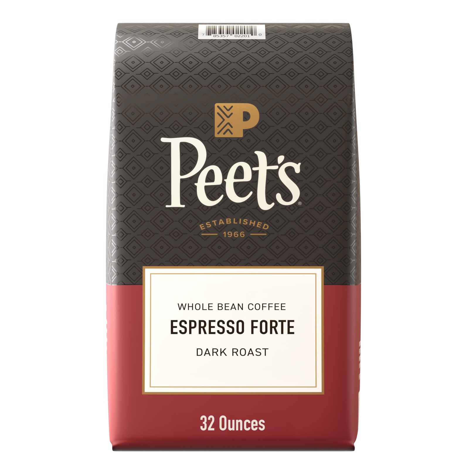 Peet’s Coffee, Dark Roast Whole Bean 32 Ounce (Pack of 1), Espresso Forte