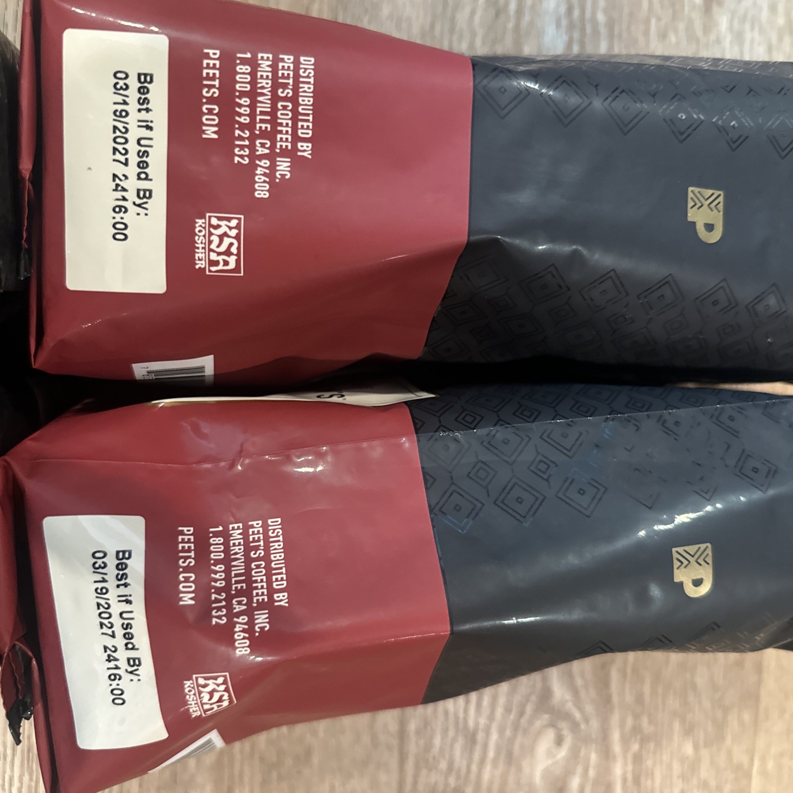 8 Pounds Peet’s Major Dickason’s Blend Dark Roast Whole Beans