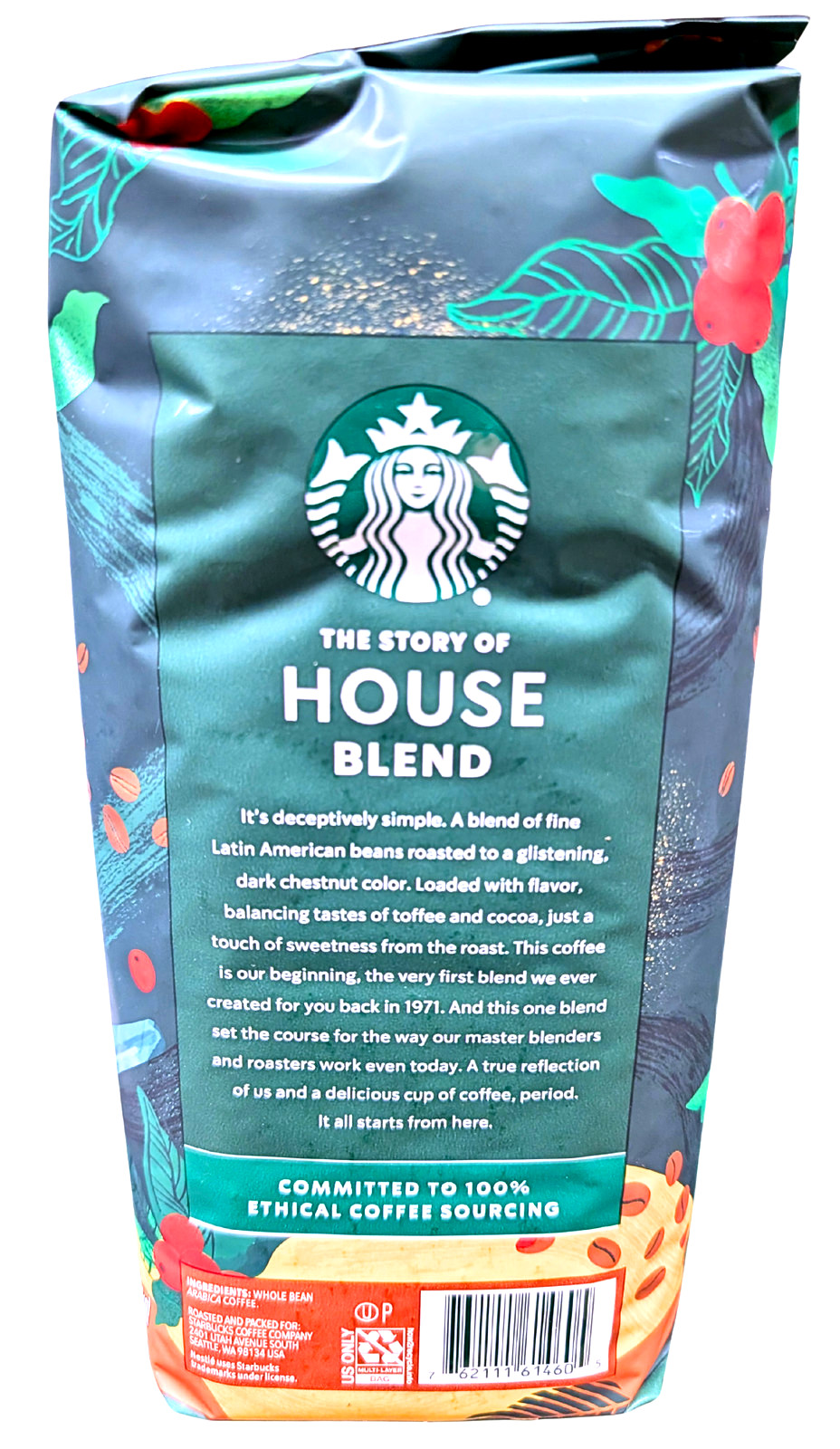 Starbucks House Blend Whole Bean Coffee 40 oz EXP 06/2026