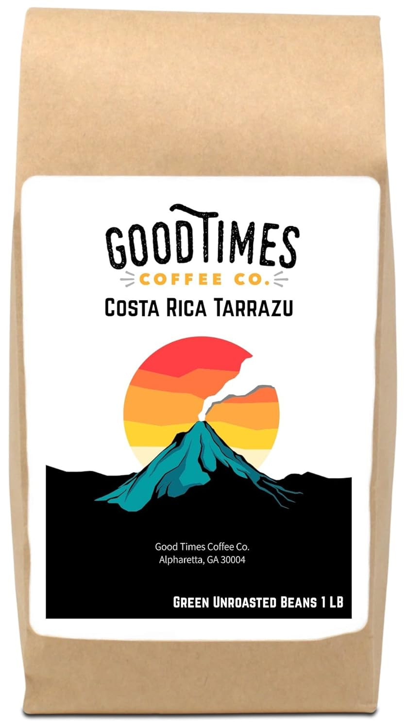 Green Unroasted Coffee Beans, Costa Rican Tarrazu (1 Pound)