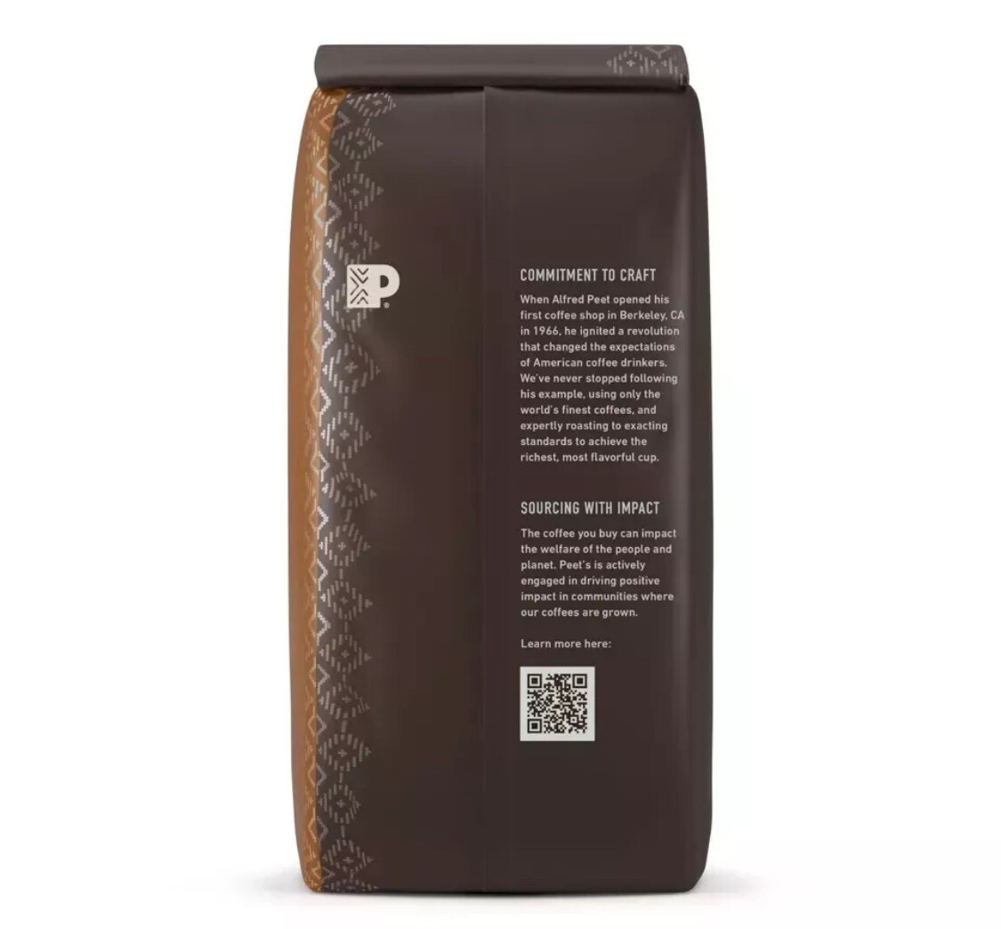 Peet’s Coffee Major Dickason’s Blend Dark Roast Whole Bean Coffee 10.5 oz Bag
