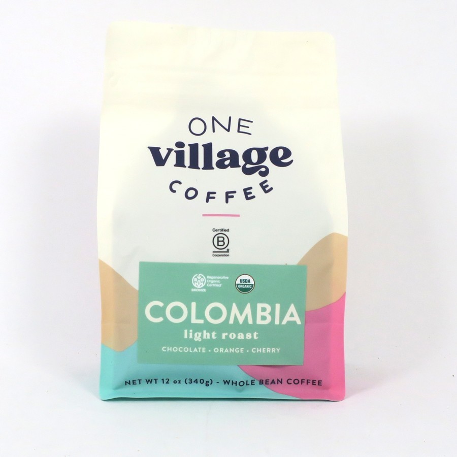 One Village Coffee, Colombia, Light Roast, Whole Bean, Organic 12 oz, BB: 3/2026