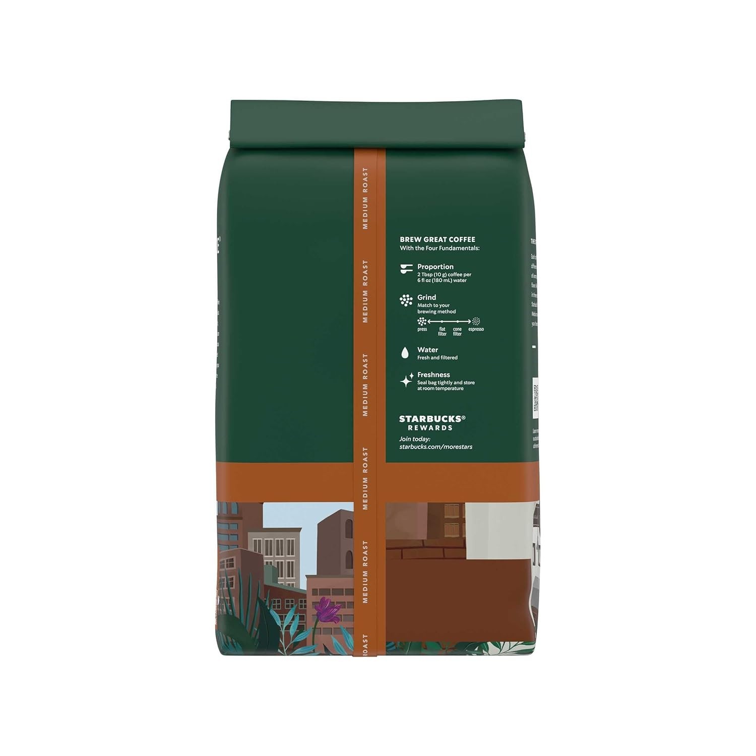 Medium Roast Whole Bean Coffee — Pike Place — 100% Arabica — 1 Bag (28 Oz)