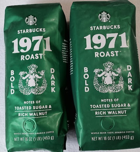 Starbucks 1971 Anniversary 2 Bags 2026 Dark Roast Whole Bean Coffee