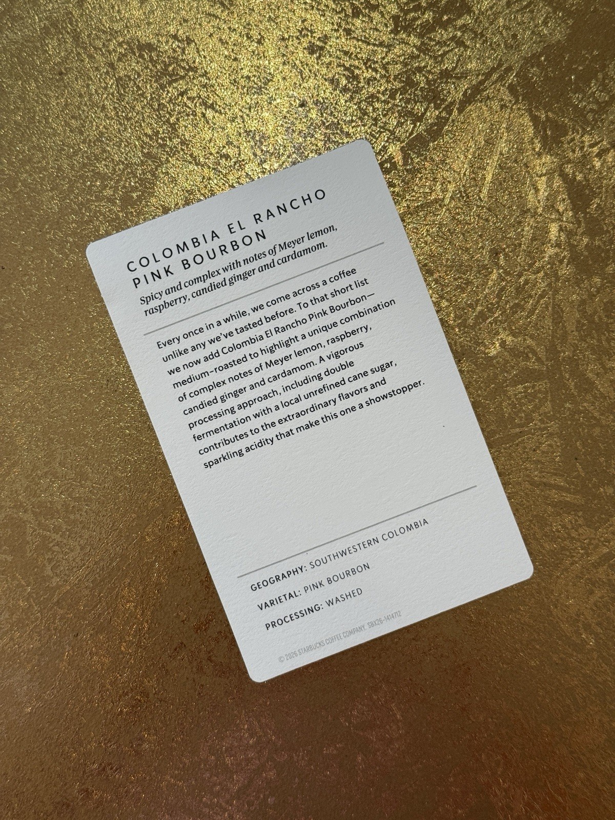 [NEW] STARBUCKS RESERVE COLOMBIA EL RANCHO WHOLE COFFEE Bean, 8.8OZ ❤️