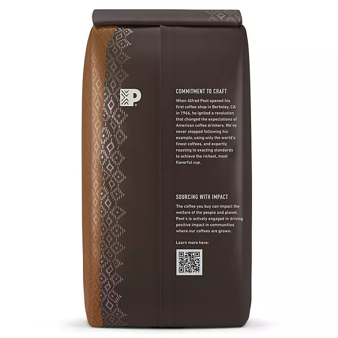 2 PACK Peet’s Coffee Major Dickason’s Blend DARK ROAST, Whole Bean (32oz.) Each