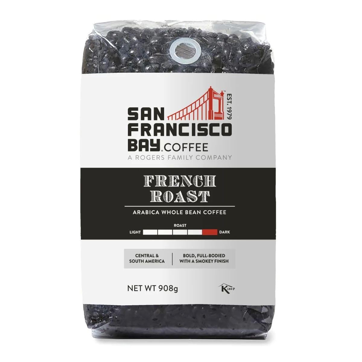 San Francisco Bay Coffee – Dark Roast Whole Bean – French (2 lb…