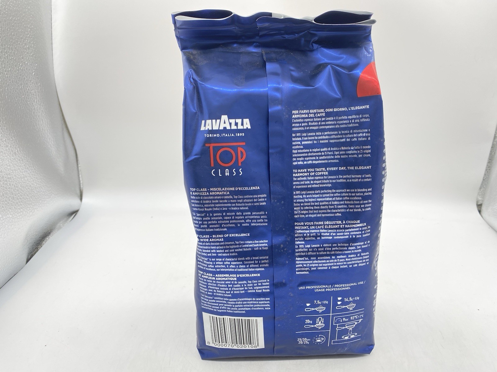 Top Class Whole Bean Coffee Blend, Medium Espresso Roast Bag, 2.2 Pound