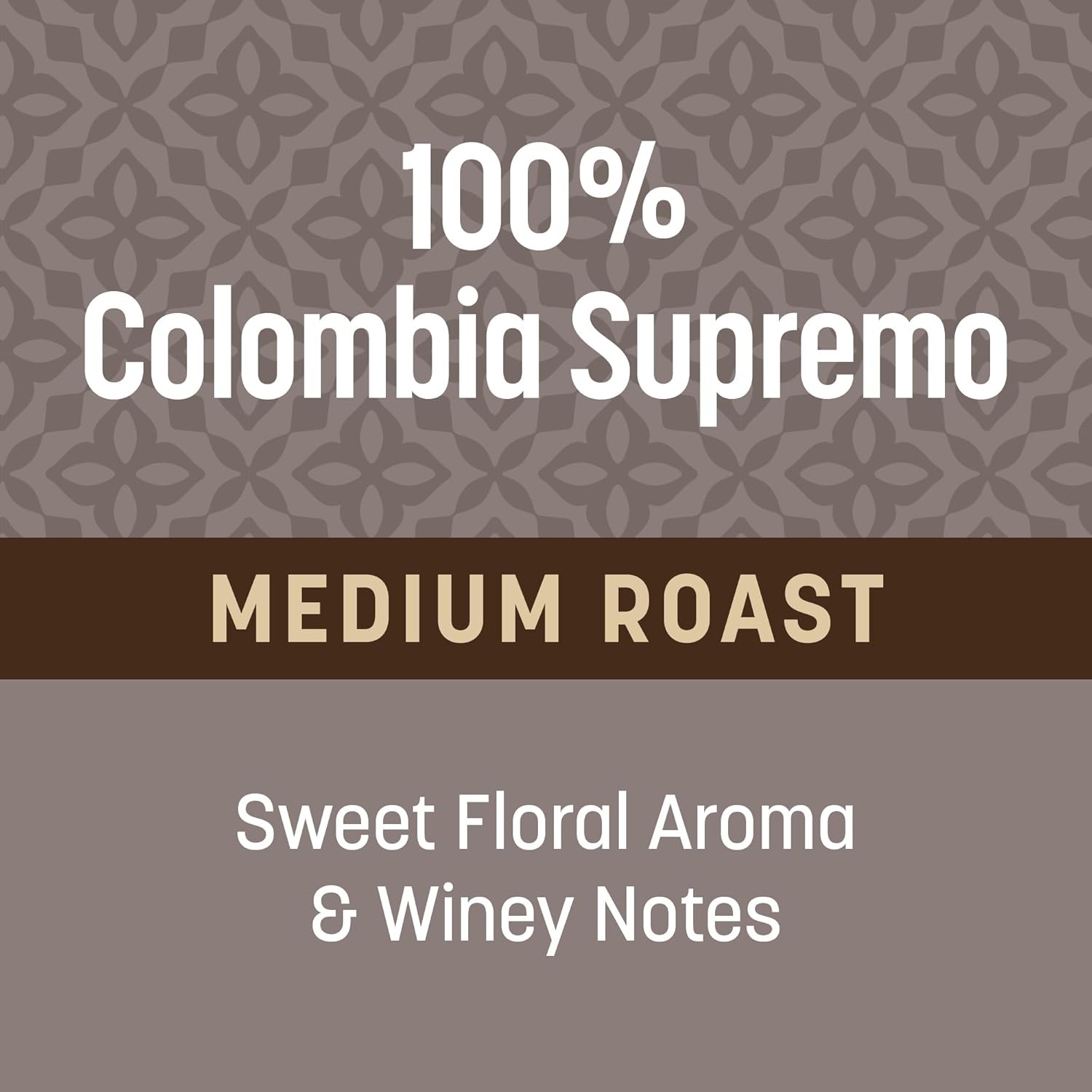 Colombia Supremo 100% Arabica Whole Bean Coffee Medium Roast Beans 100%