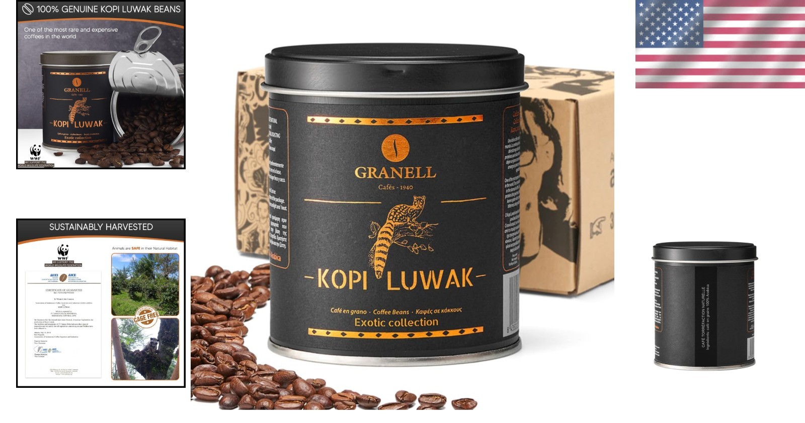 Luxury Civet Coffee Whole Bean – 100g