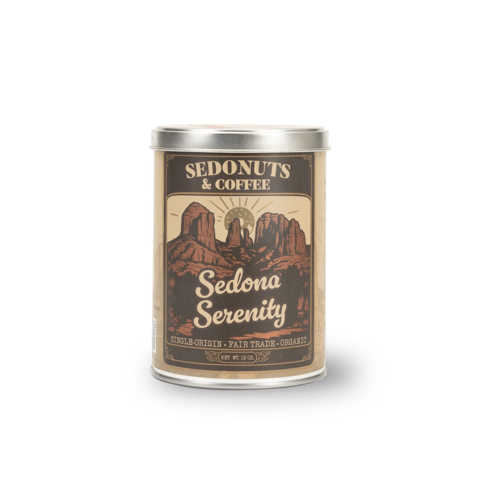 Sedonuts and Coffee Canned Coffee Beans Locally Roasted ARIZONA COFFEE SHOP