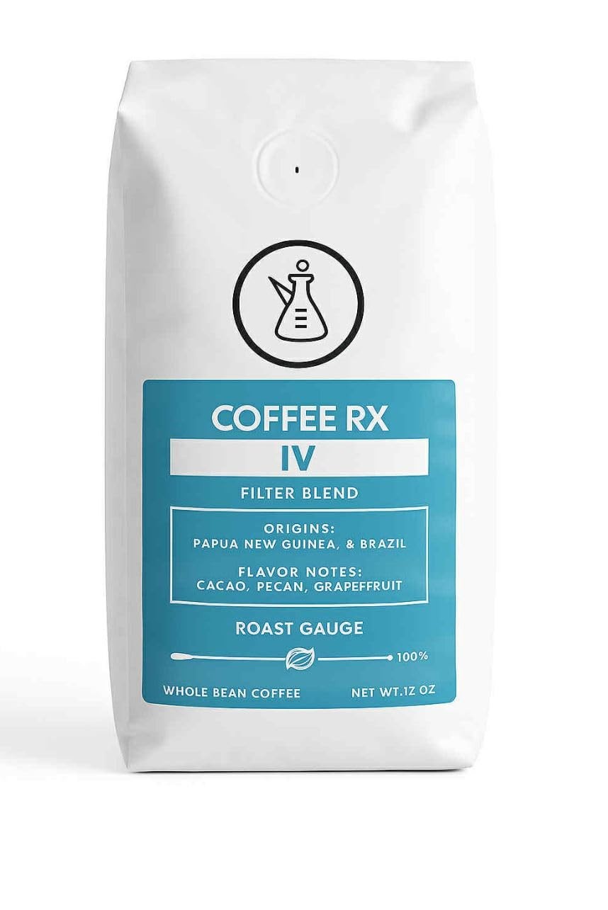 IV Drip Espresso Whole Coffee Beans 12 Oz Fresh Roasted Premium Hot Beverage