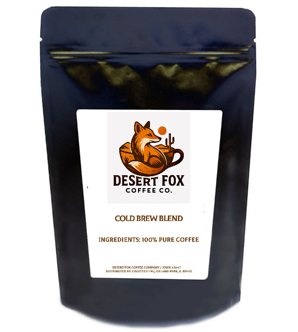 Cold Brew | Dark Specialty Arabica Roast | Fresh Roasted | Desert Fox Coffee