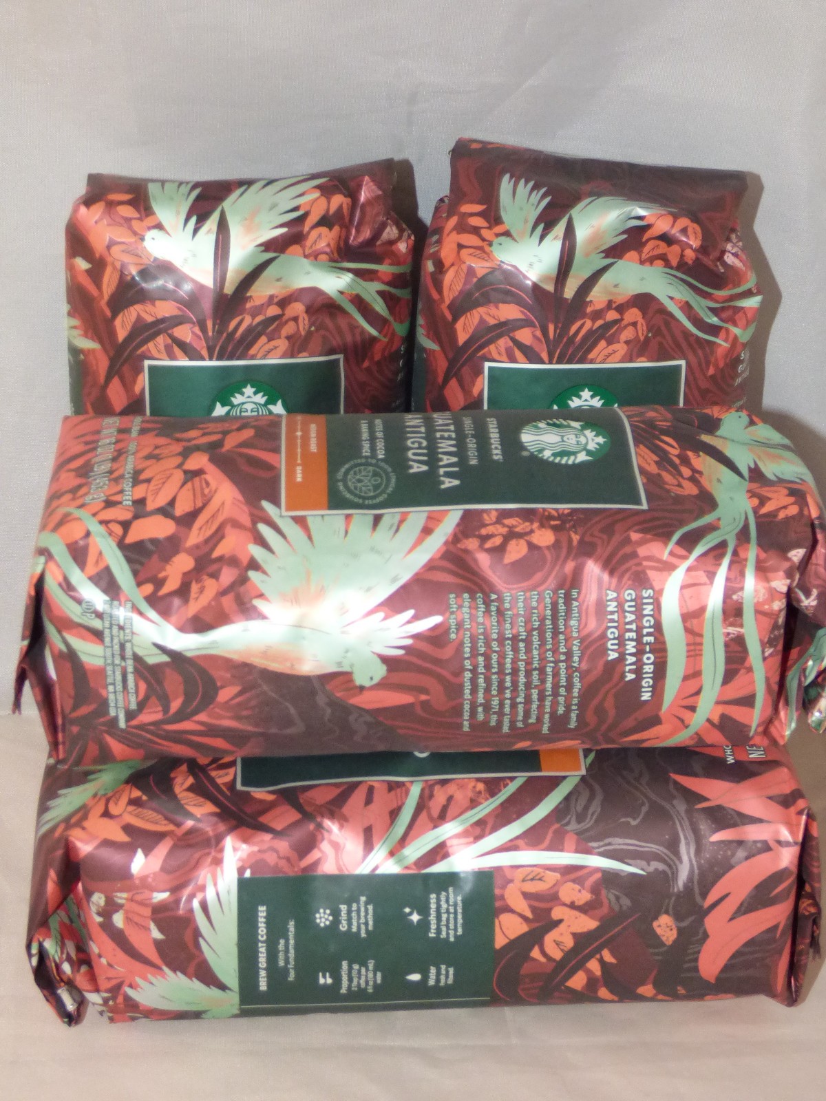 Starbucks – Whole Bean Coffee – Guatemala – 16 oz – BB 11/16/2026 – Lot of 4
