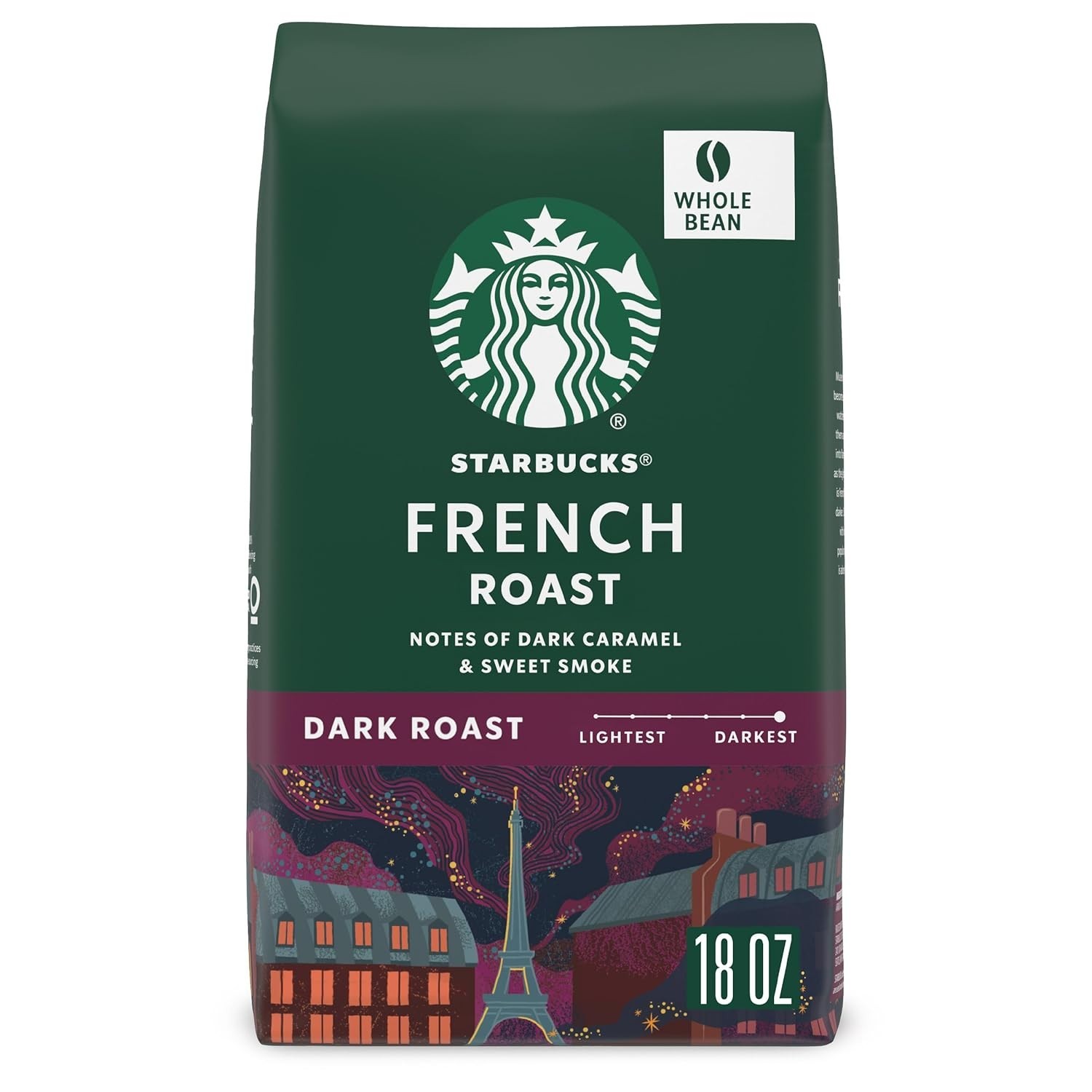 Artisan Starbucks French Roast Whole Beans – 18 oz Bold Coffee Experience