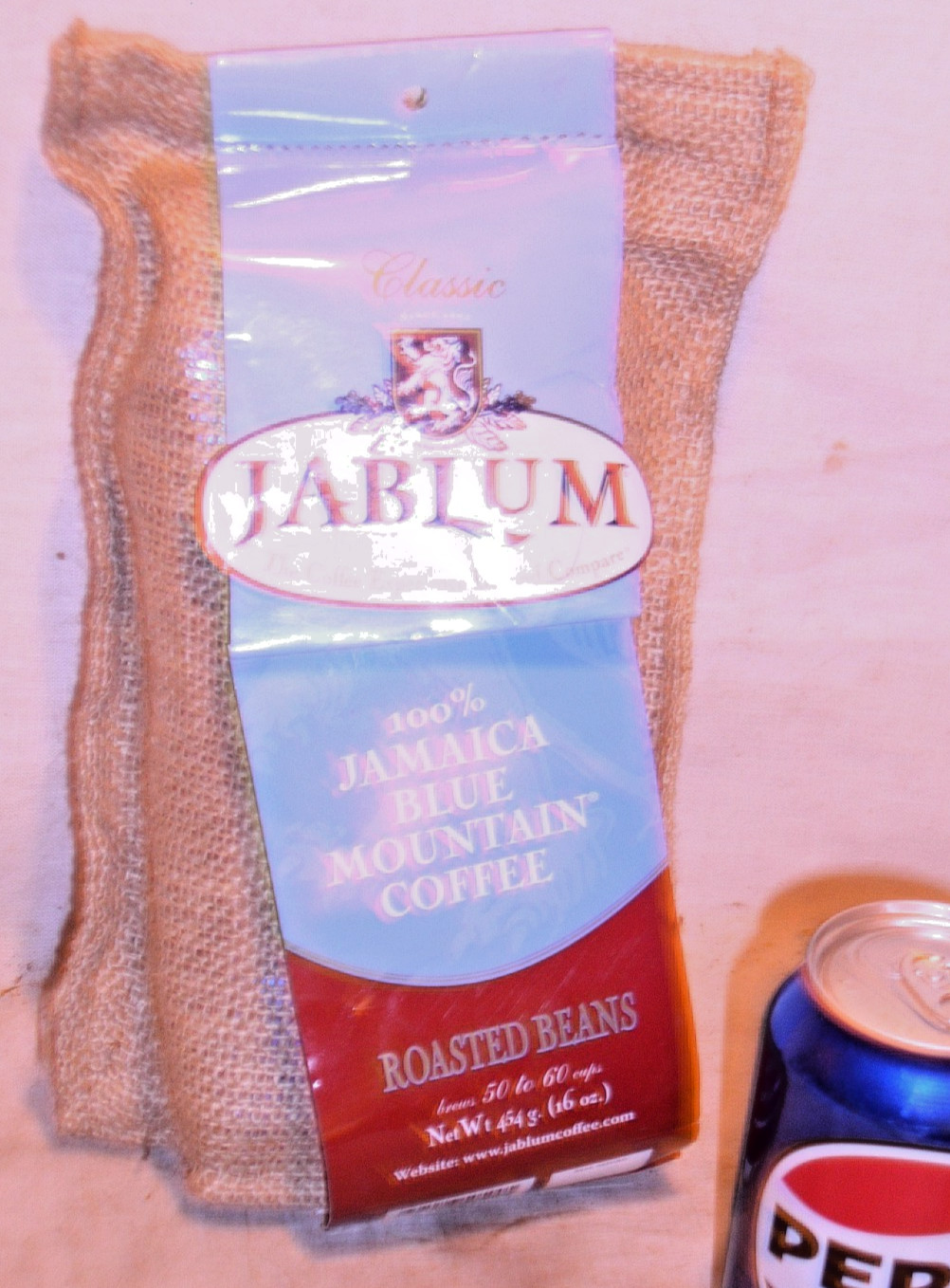 SEALED 16 OZ BLUE MOUNTAIN CLASSIC JABLUM 100% JAMAICA ROASTED COFFEE BEANS