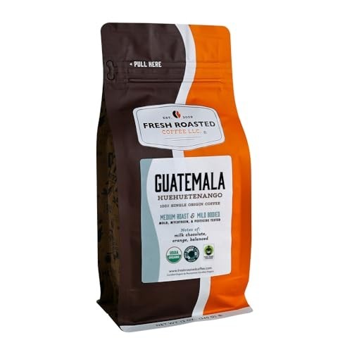 Organic Guatemala Coffee – Medium Roast Whole Bean, USDA Certified, Mold Tested,