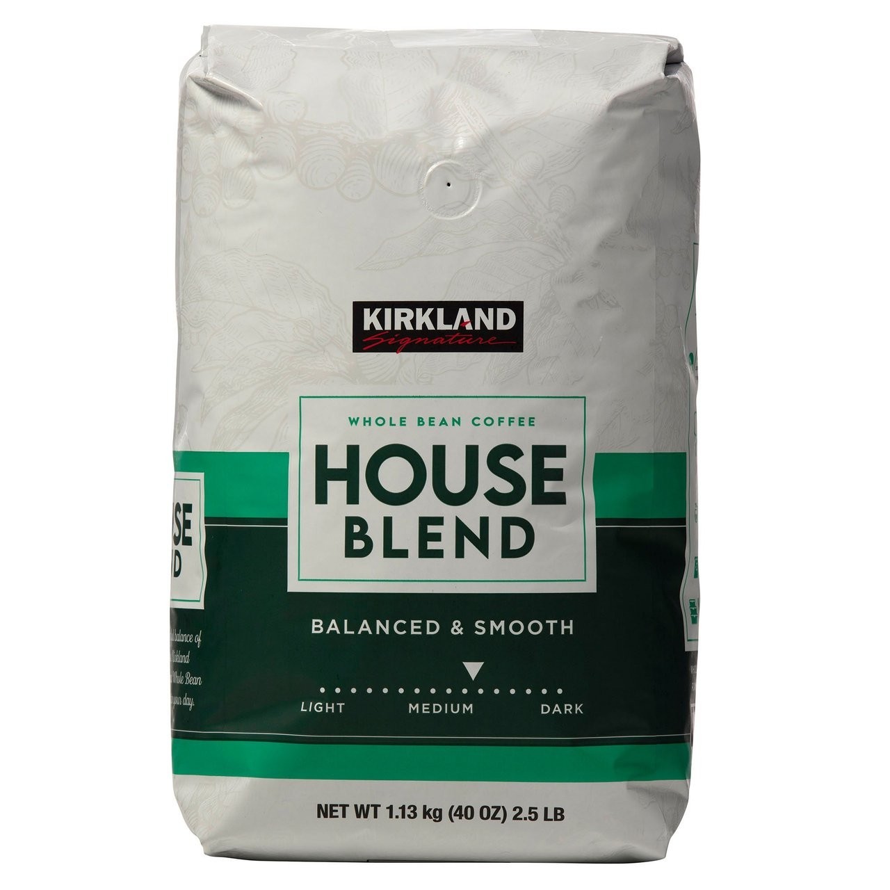 Kirkland Signature Whole Bean Coffee House Blend Medium Roast 40 Oz