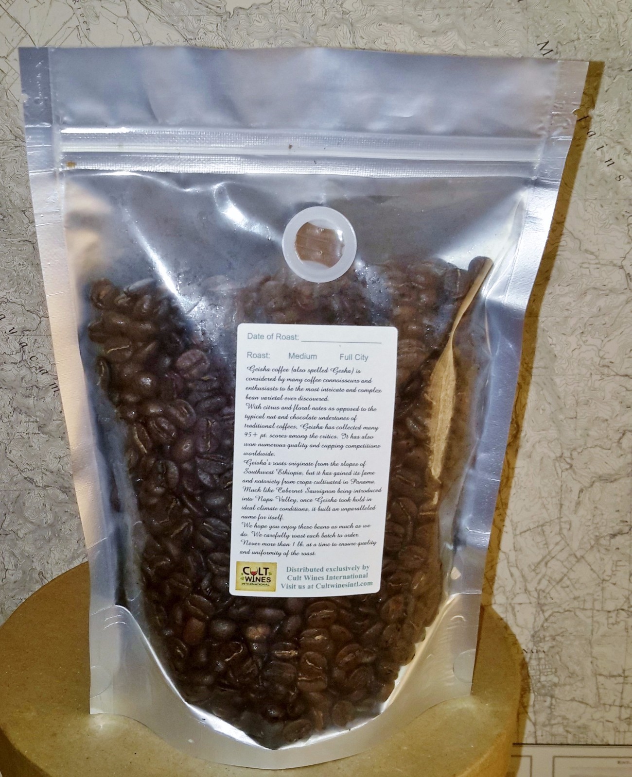Rated 96 pts 100% Authentic Panama Geisha Reserve coffee beans 8 oz. FRESH ROAST