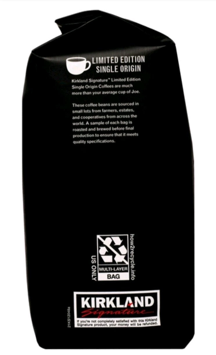 2pk Kirkland Signature Organic Mexico Medium Roast Whole Bean Coffee, 32 Oz