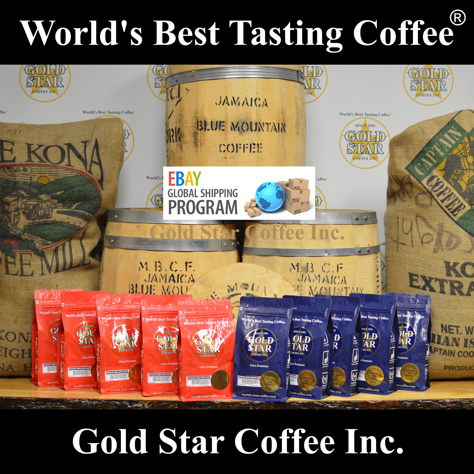 Jamaica Jamaican Blue Mountain & Hawaiian Kona Coffee Combo – Global Shipping