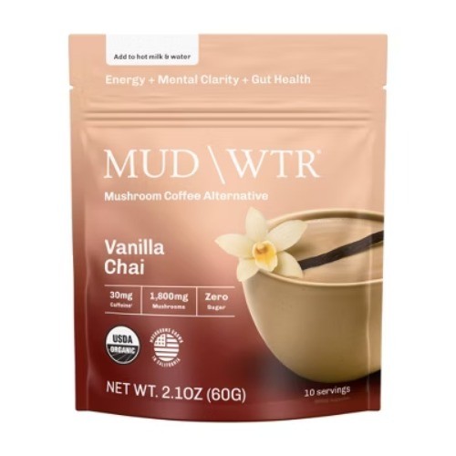 MUDWTR Organic Vanilla Chai Mushroom Coffee Alternative – 2.1oz