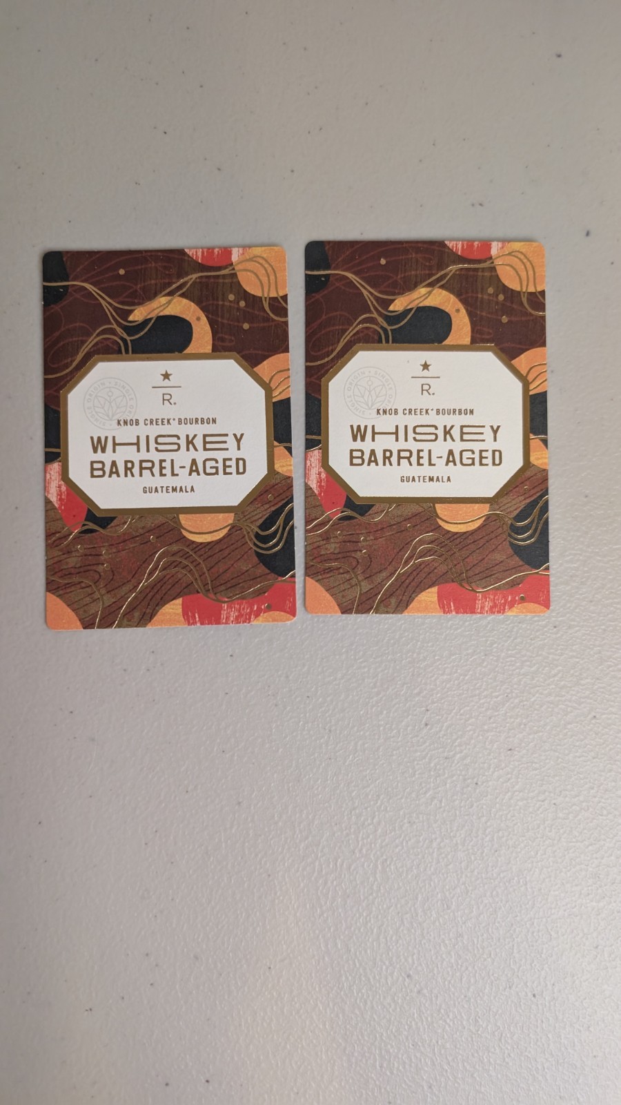 [NEW] STARBUCKS RESERVE WHISKEY BARREL-AGED Guatemala Card Only