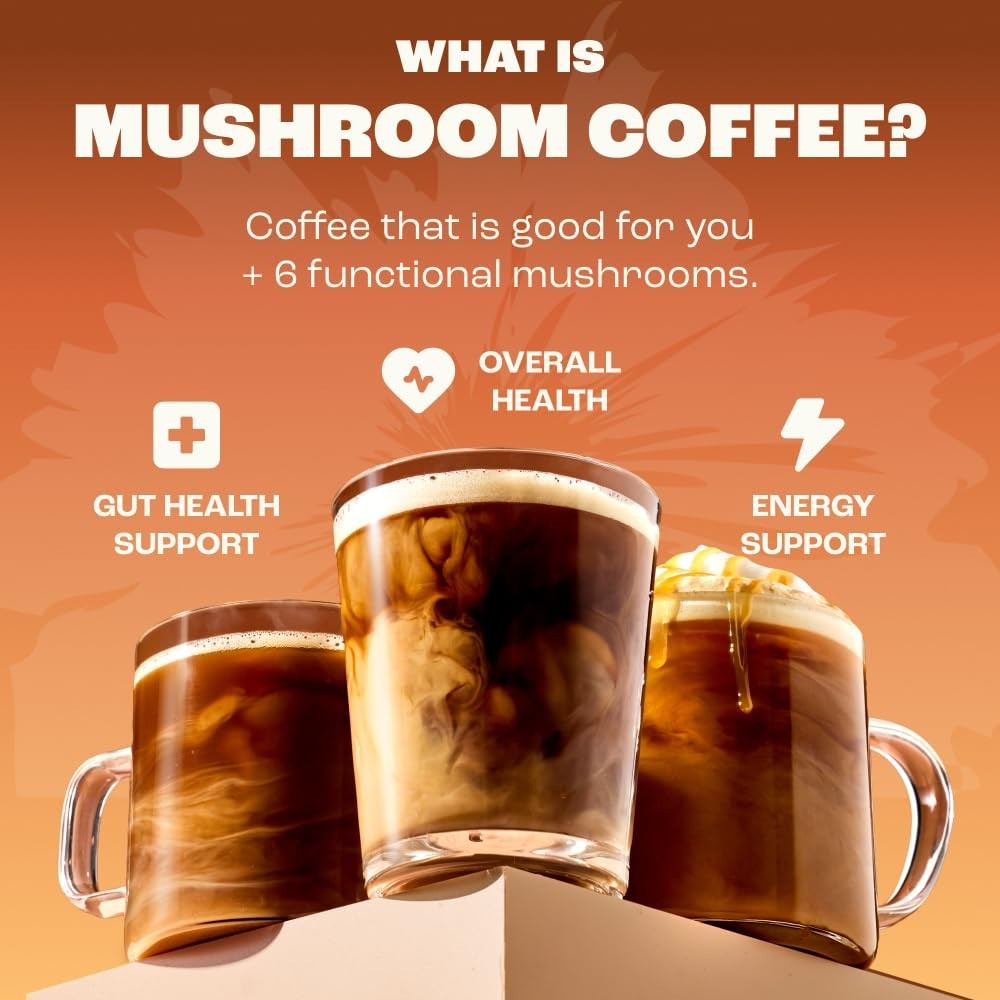 Organic Roast Coffee Infused with 6 Superfood Mushrooms