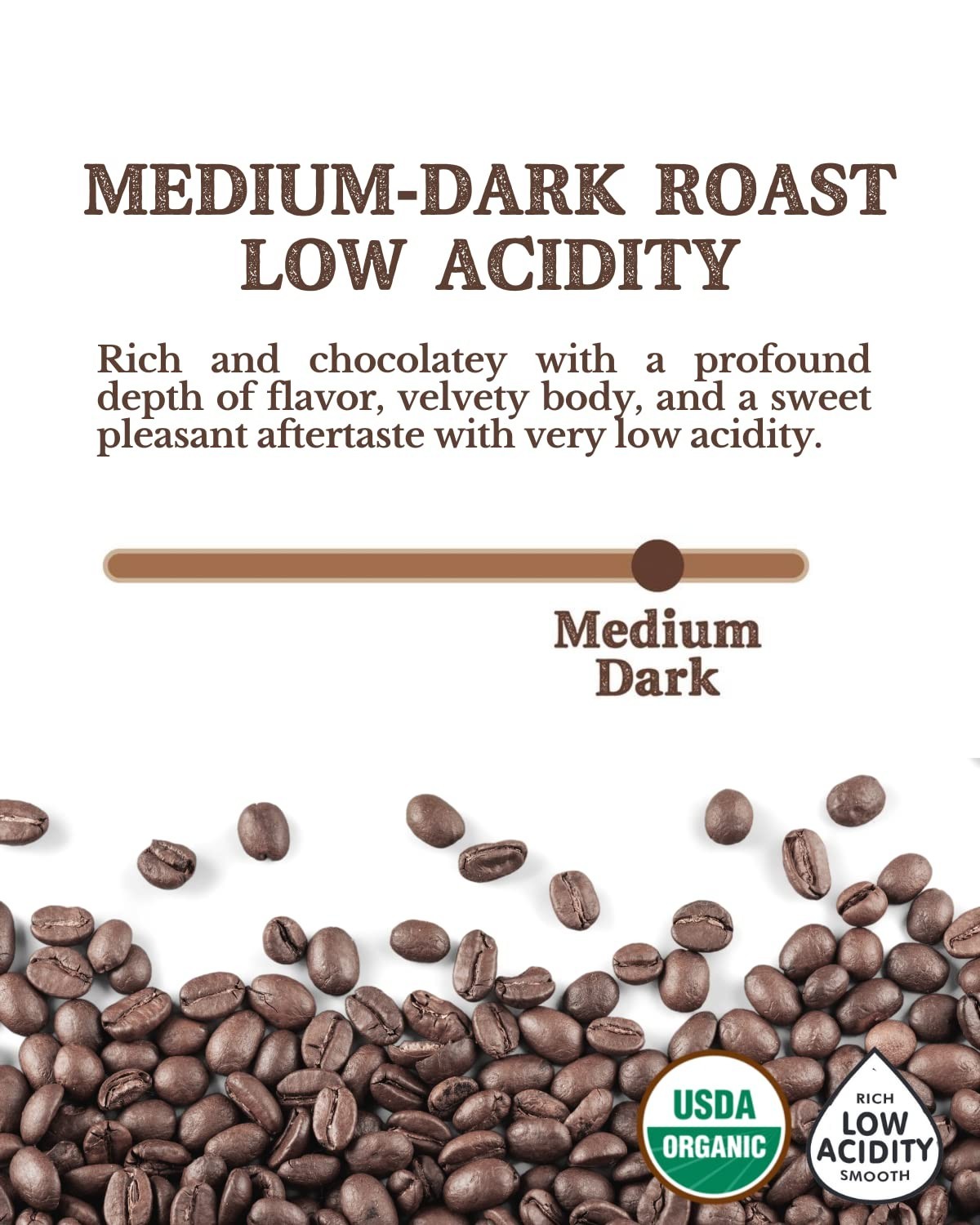 Indulge in 2LB Subtle Earth Organic Coffee – Smooth Medium-Dark Roast Delight