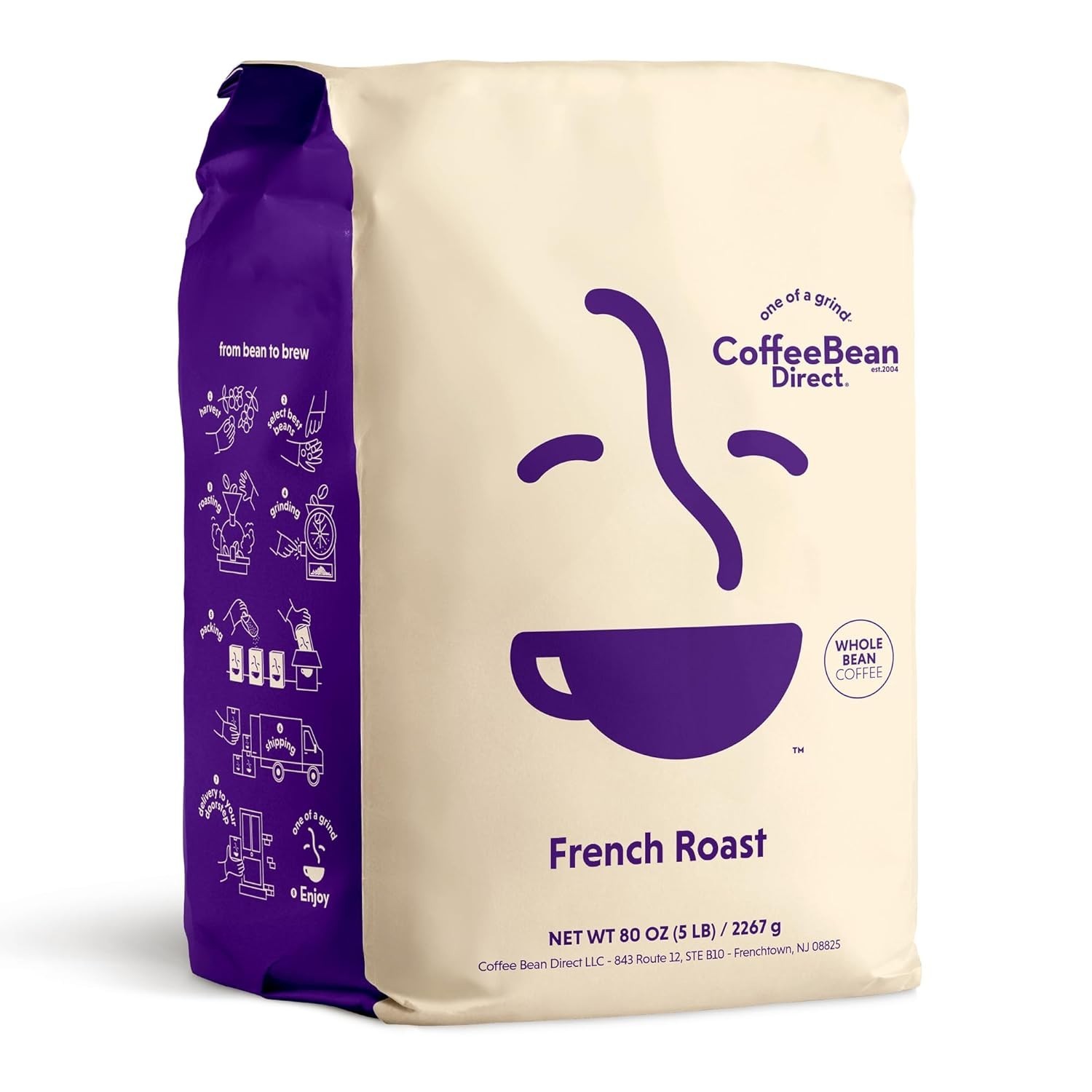 South American & Asian Blend Whole Bean Coffee, 80 oz Bag
