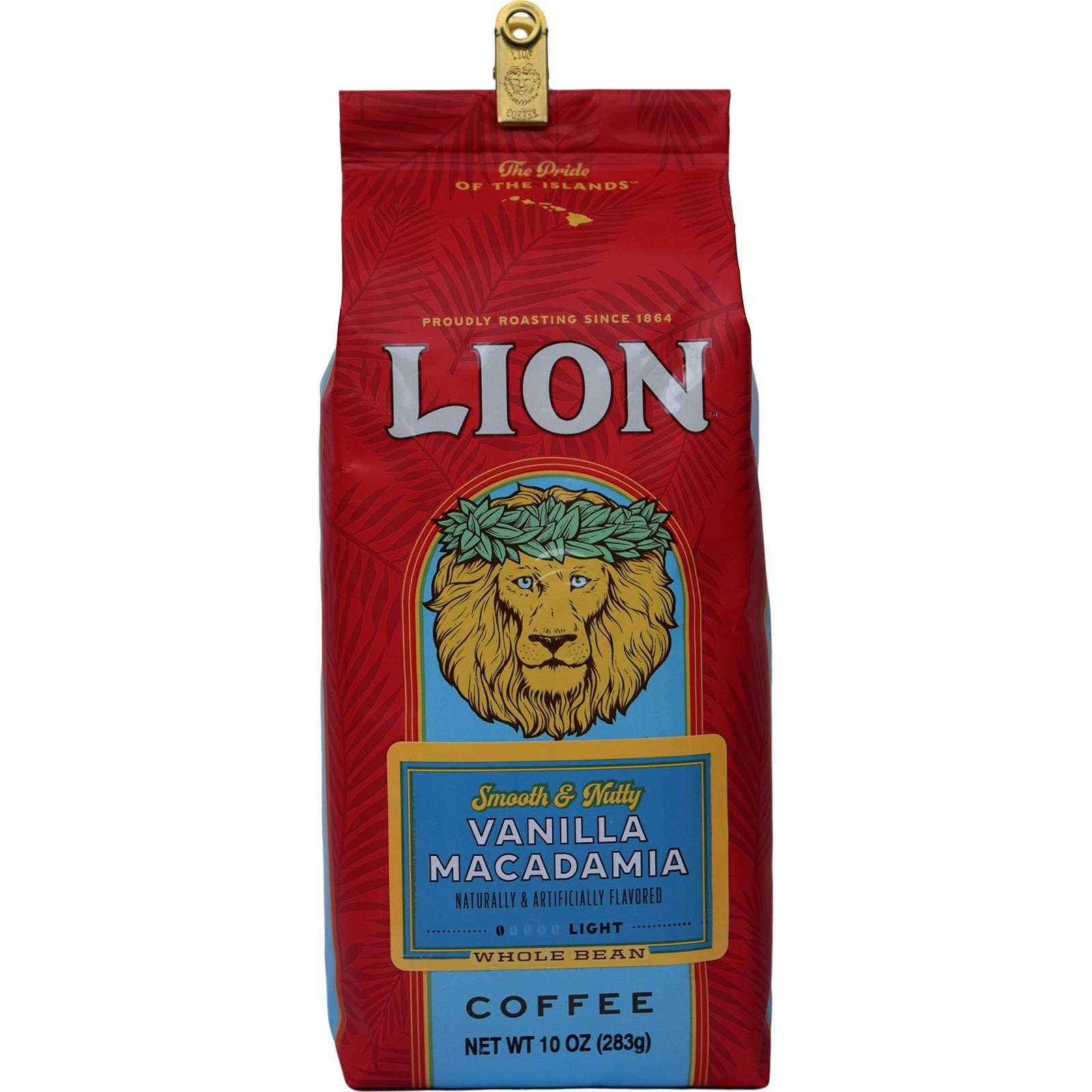 Arabica Light Roast Whole Bean Coffee Vanilla Macadamia 10 Oz Bag