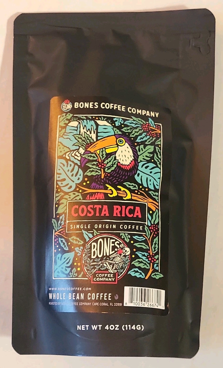BONES Coffee ☠️ World Tour Coffee & Mug Bundle Box, (5) 4 oz. bags, Whole Bean