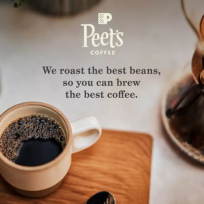 2 Packs Peet’s Coffee Major Dickason’s Blend DARK ROAST, Whole Bean, 32 oz. each