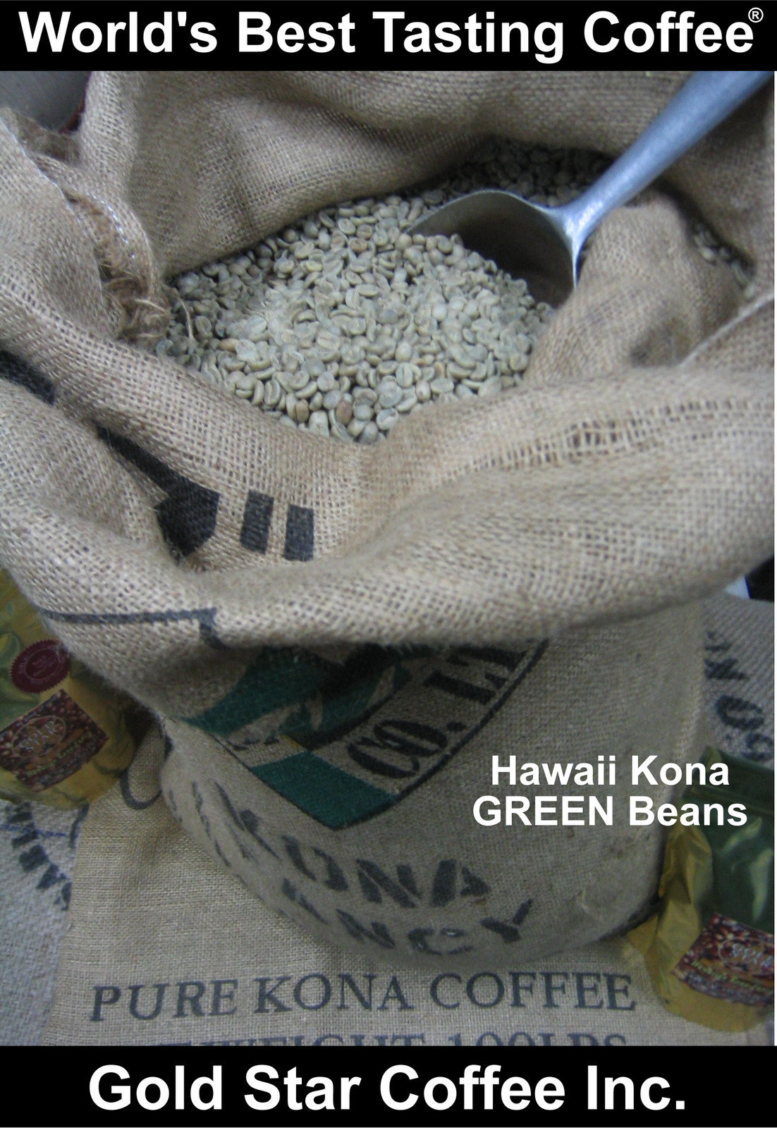 10 lbs – 100% Hawaii – Hawaiian Kona UNROASTED GREEN Coffee – Extra Fancy Grade