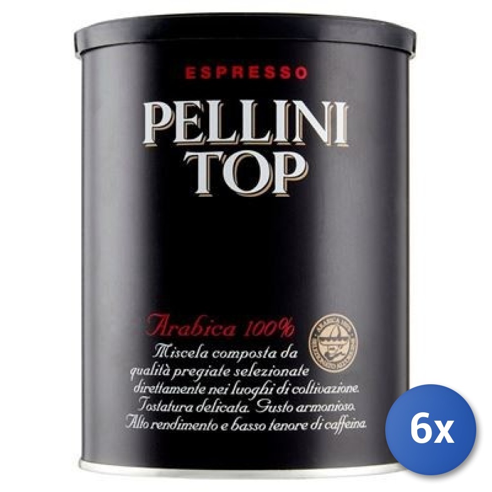 6X Multipack Pellini Top Coffee Jar 250G