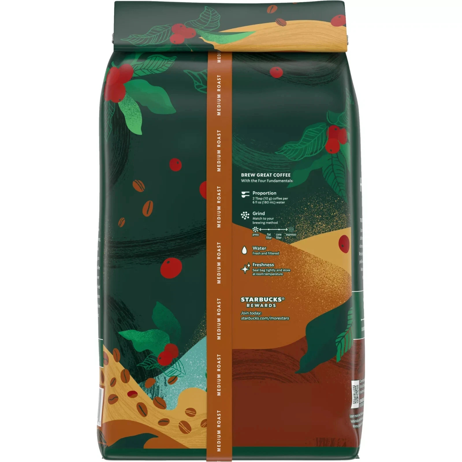 2 Packs Starbucks House Blend Medium Roast Whole Bean Coffee 40 oz Each = 80 oz