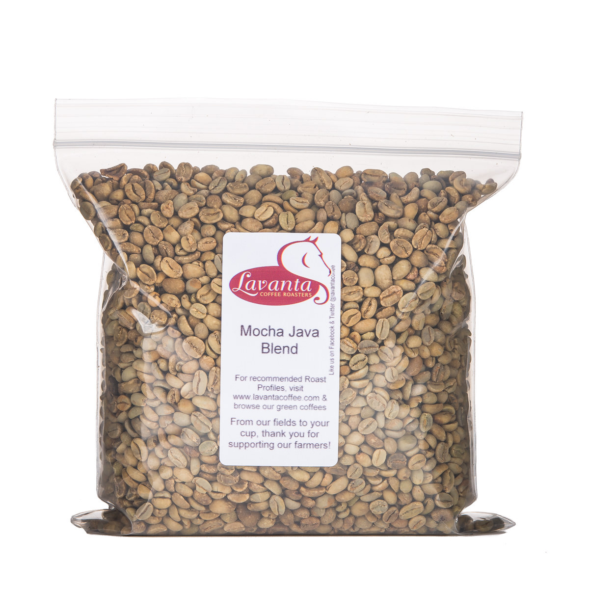 Lavanta Coffee “Mocha Java” World Famous Blend Arabica Green or Roasted Coffee