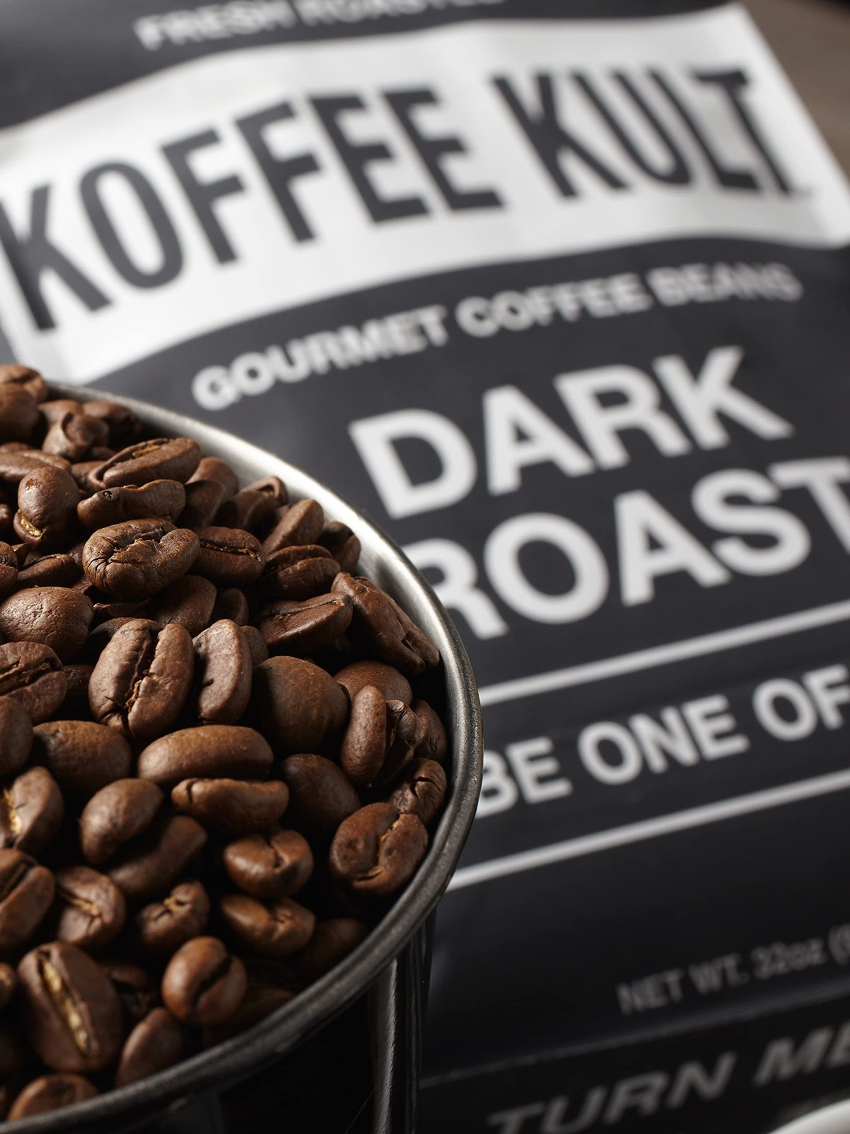 Dark Roast Whole Bean Coffee – 100% Arabica Gourmet Blend, Smooth & Balanced, 32