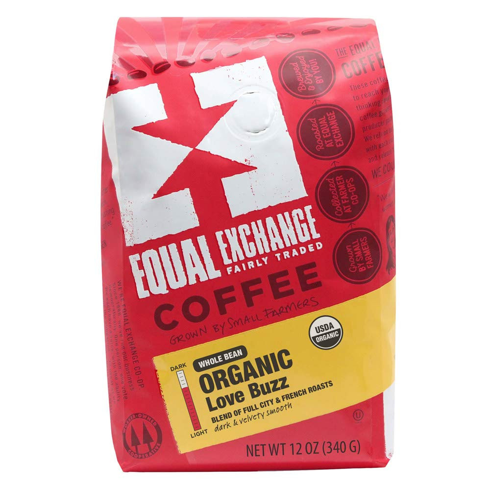 Organic Coffee Bean, Love Buzz Blend, 12-Ounce Bag