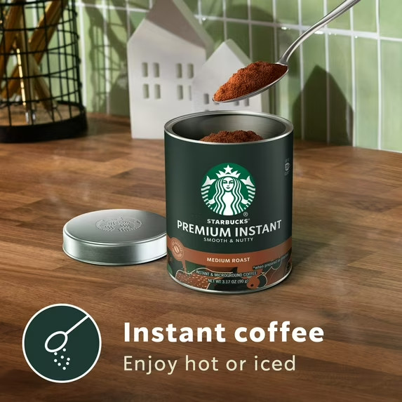 Premium Instant Coffee, Blonde Roast Coffee, Arabica Beans, 3.17 Oz