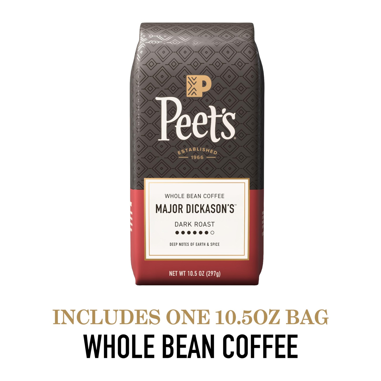 Peet’s Coffee, Dark Roast Whole Bean Coffee, 100% Arabica Coffee Major Dicka…