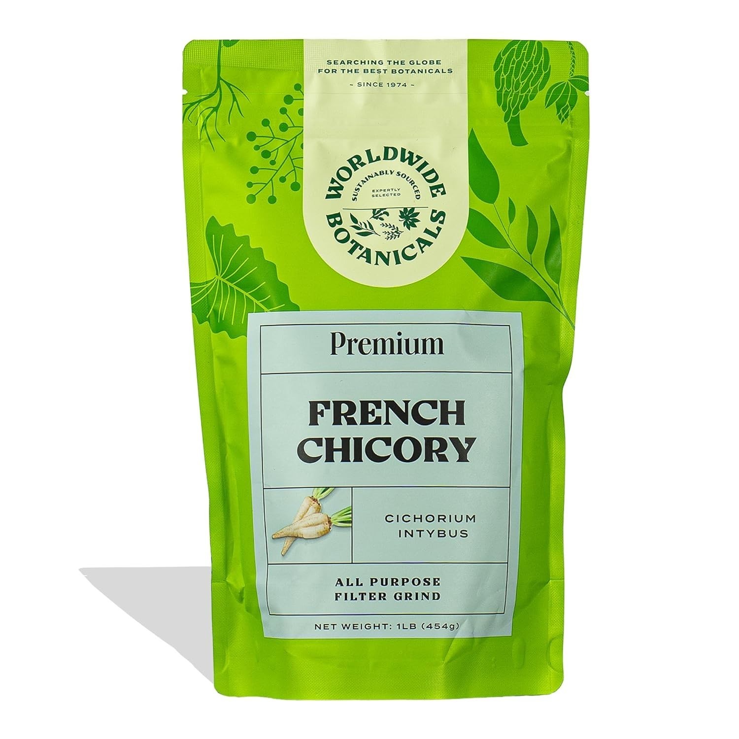 Worldwide Botanicals French Chicory Root 1lb, Coffee Alternative Kosher