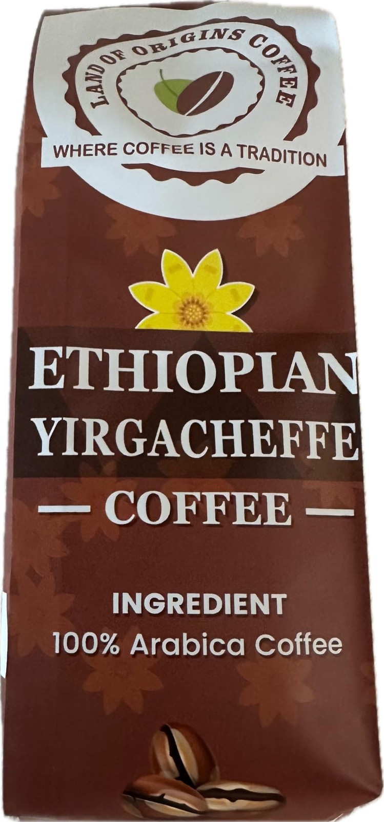 ETHIOPIAN YIRGACHEFFE Whole Beans coffee, medium roast, single origin,100% Ar…
