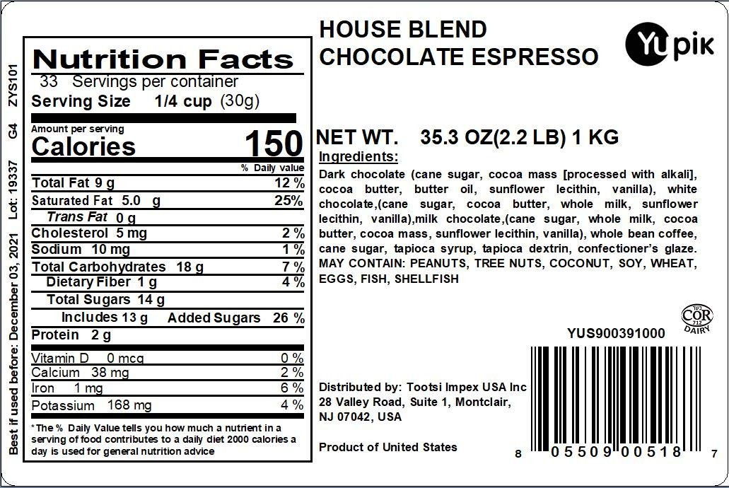 2.2 lb Triple Chocolate Espresso Beans – Decadent Snack for Parties & Halloween