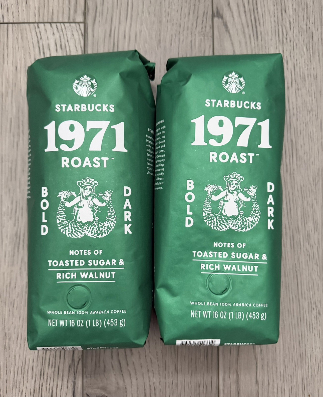 Starbucks 1971 Anniversary Blend Dark Roast Whole Bean Coffee 2 Bags FAST SHIP