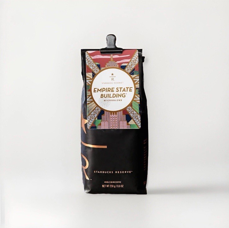 Starbucks Reserve NYC Empire State Building Microblend Coffee Beans 8.8oz/250g