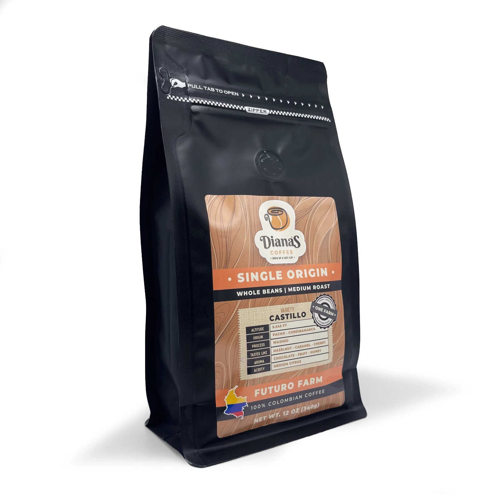 Diana’s Coffee | Single Origin | El Futuro farm | Whole Bean | 12 oz (340g)