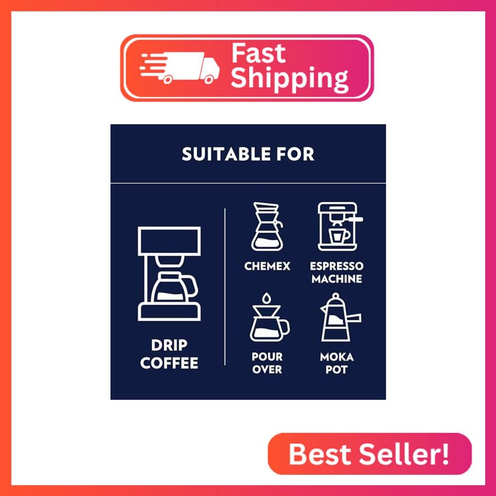 Lavazza Gran Riserva Filtro Whole Bean Coffee Dark Roast 2.2LB Bag, 100% Natural