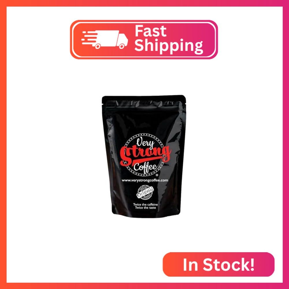 Very Strong Coffee 250g – Whole Beans – 100% ROBUSTA COFFEE – TWICE THE CAFFEINE