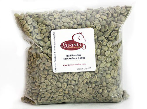 LAVANTA COFFEE GREEN BALI PARADISE TWO POUND PACKAGE